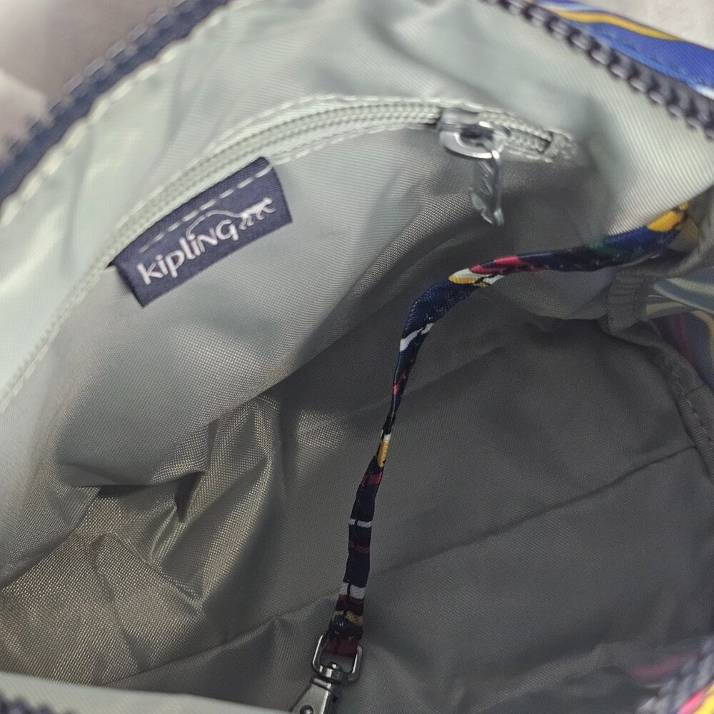Kipling Blue Bag Monkey Lightweight Nylon New with tags MSRP $114 - Picture 7 of 9